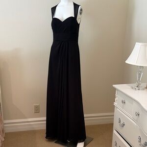 Bill Levkoff Strapless Black formal Gown prom bridesmaid wedding guest